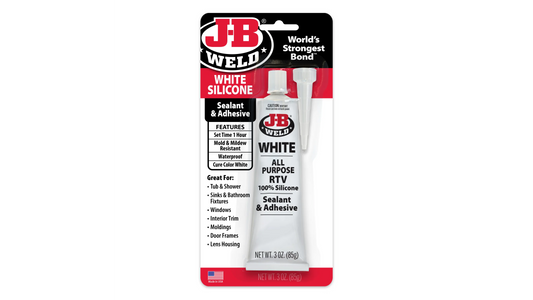 JB Weld White Silicone Sealant and Adhesive 85g JB31312