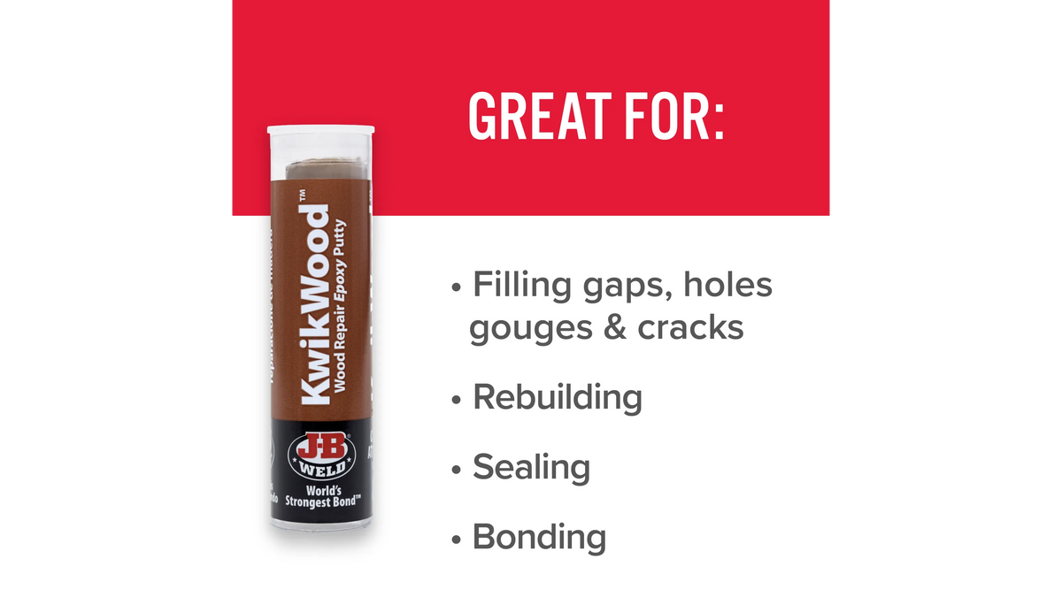 JB Weld KwikWood Wood Repair Epoxy Putty 28g JB8257