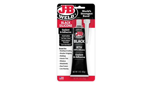JB Weld Black Silicone Sealant and Adhesive 85g JB31319