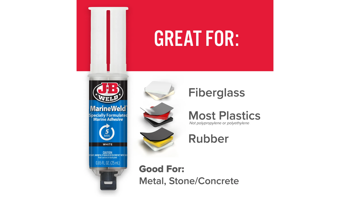 JB Weld MarineWeld Syringe Marine Adhesive and Sealant 25ml JB50172