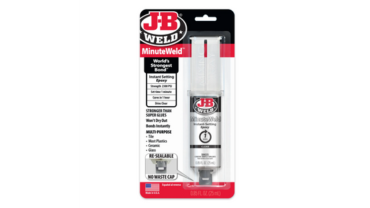 JB Weld MinuteWeld Syringe Instant Setting Epoxy 25ml JB50101