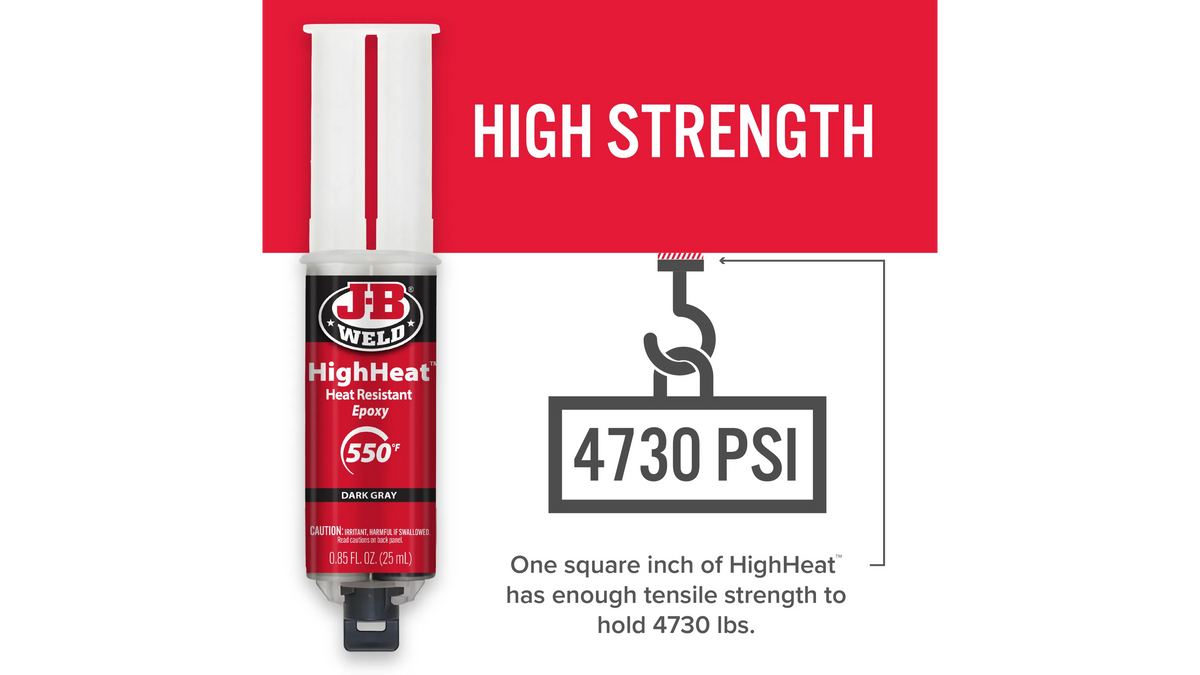 JB Weld HighHeat Syringe Heat Resistant Epoxy 25ml JB50197