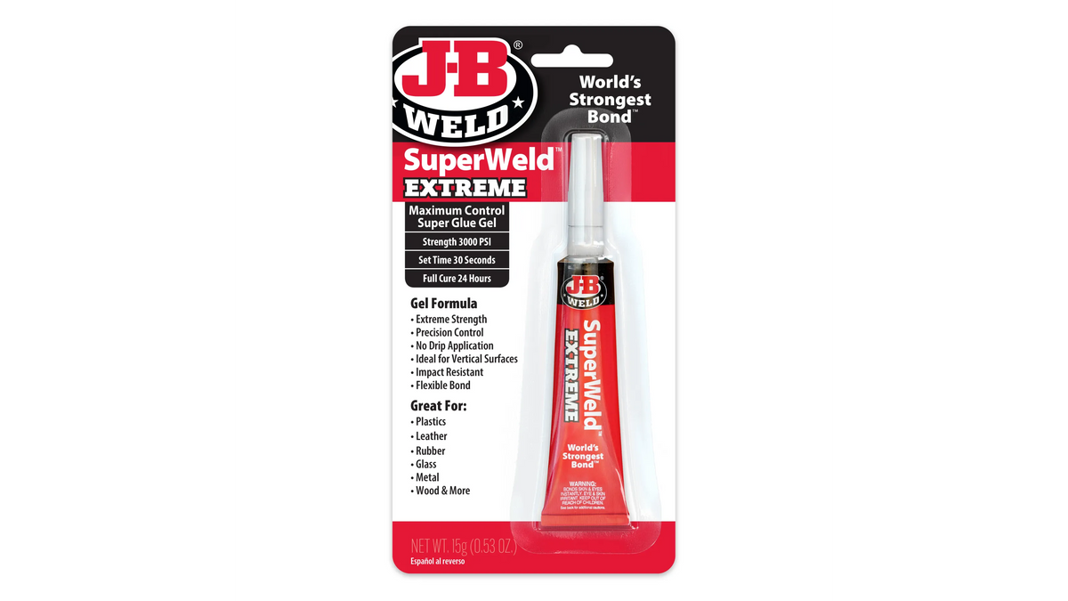 JB Weld SuperWeld Extreme Instant Adhesive 15g JB33400