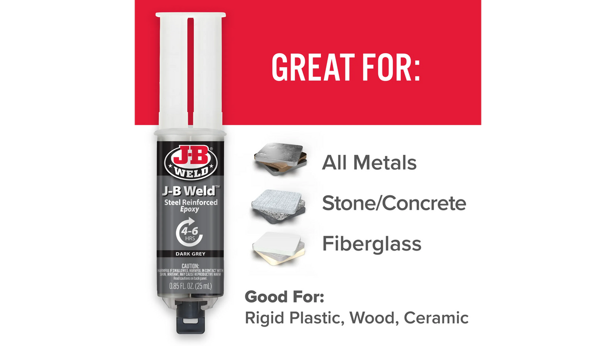 JB Weld Two-Part Syringe Steel Reinforced Epoxy 25ml JB50165