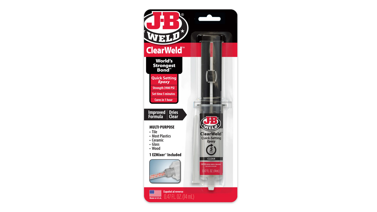 JB Weld ClearWeld 5 Minute Quick Setting Epoxy 14ml JB50114