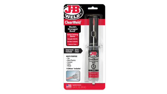JB Weld ClearWeld 5 Minute Quick Setting Epoxy 14ml JB50114