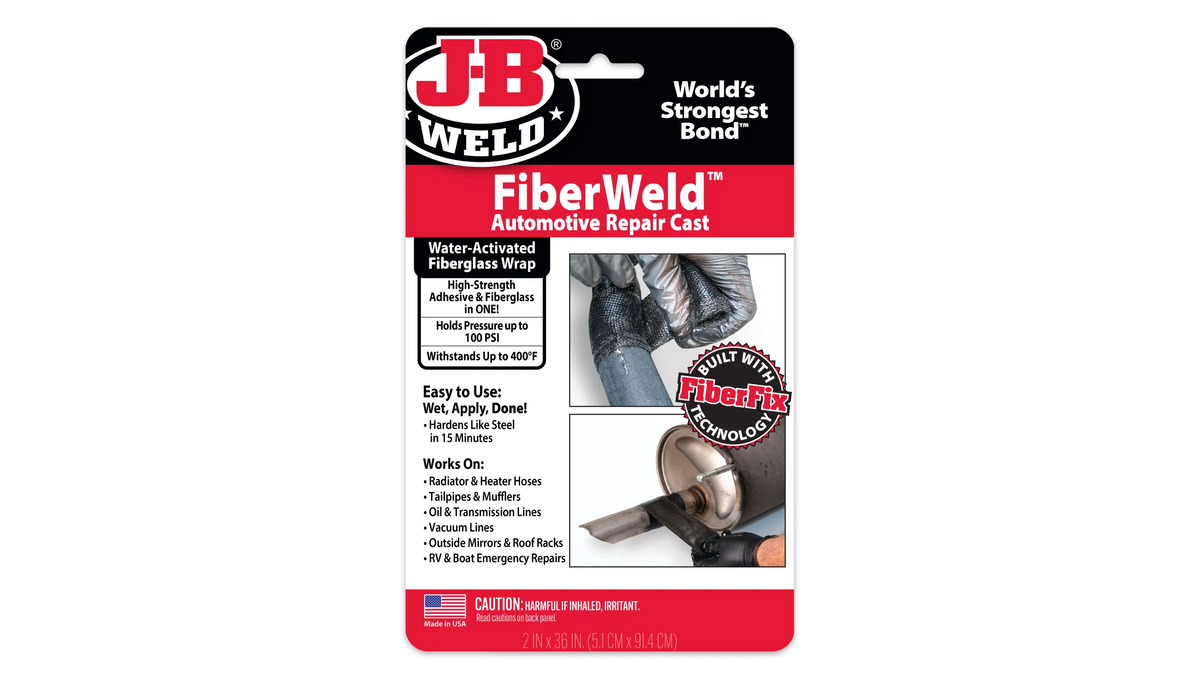 JB Weld FiberWeld Automotive Repair Cast 5cm x 91cm Fiberglass Wrap JB38237