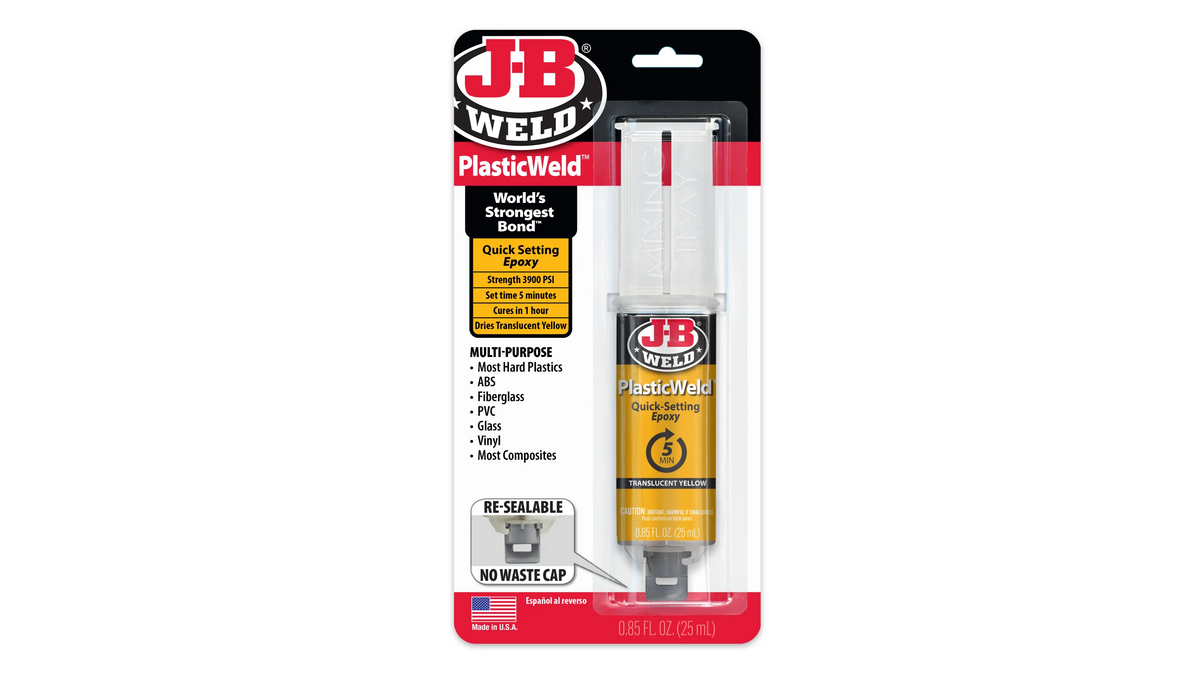 JB Weld PlasticWeld 5 Minute Quick Setting Epoxy 25ml JB50132