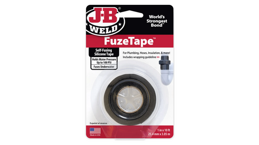 JB Weld Fuze Tape Self-fusing Silicone Tape 25.4mm x 3.05m JB39110