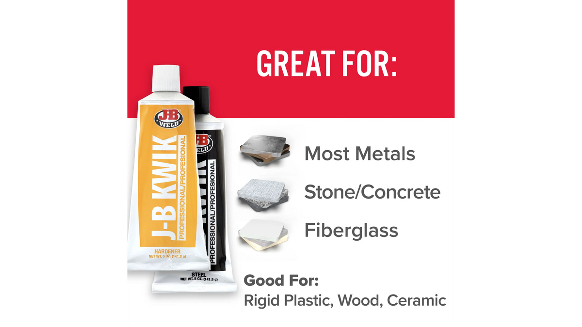 JB Weld KwikWeld Professional Quick Setting Steel Reinforced Epoxy 283.6g JB8271