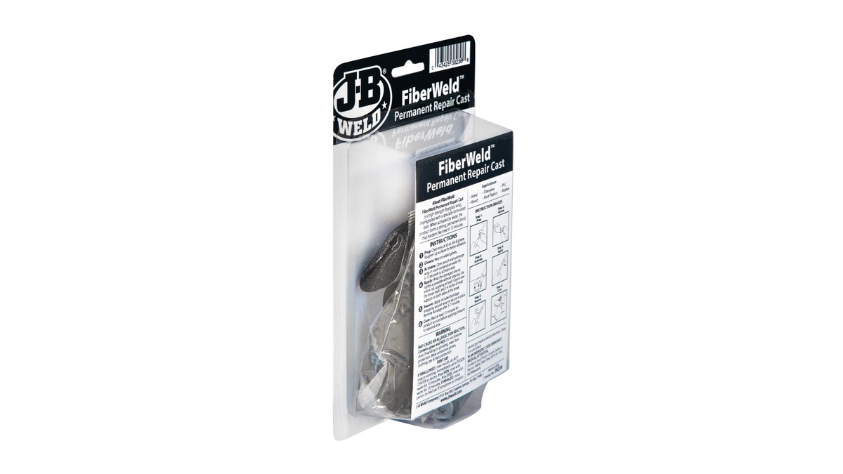 JB Weld FiberWeld Permanent Repair Cast 5cm x 91cm Fiberglass Wrap JB38236