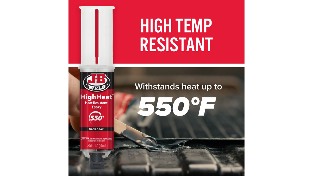 JB Weld HighHeat Syringe Heat Resistant Epoxy 25ml JB50197