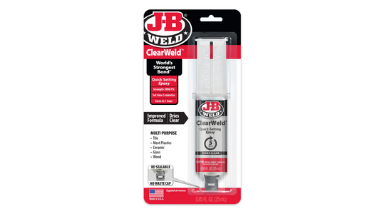 JB Weld ClearWeld 5 Minute Quick Setting Epoxy 25ml JB50112