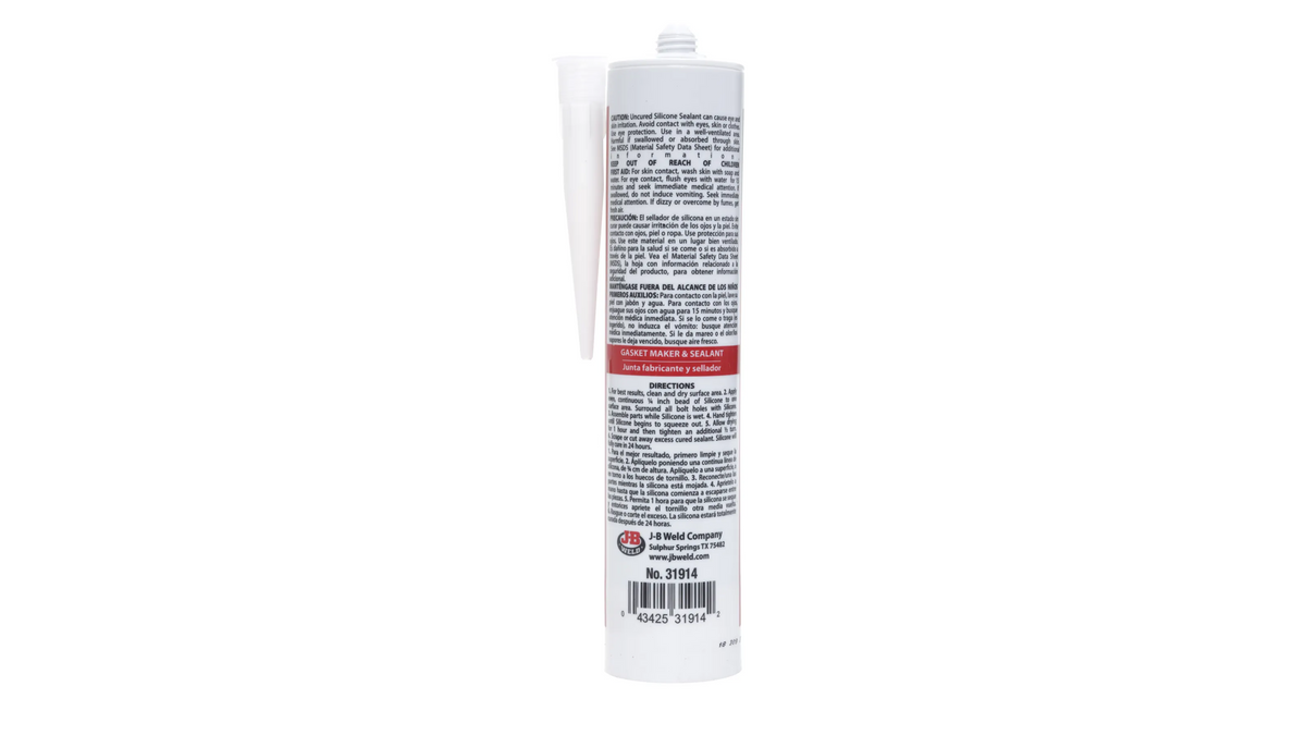 JB Weld Hi Temp Red Silicone Gasket Maker and Sealant 300ml JB31914