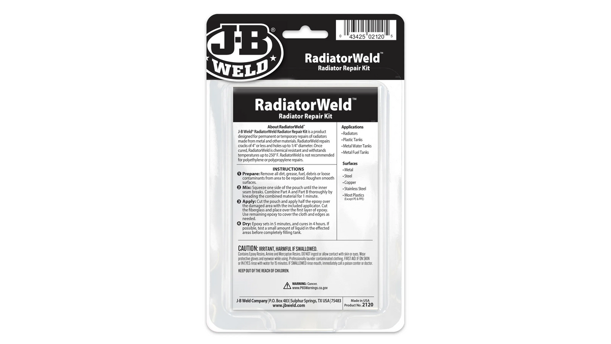JB Weld Radiator Weld Repair Kit JB2120