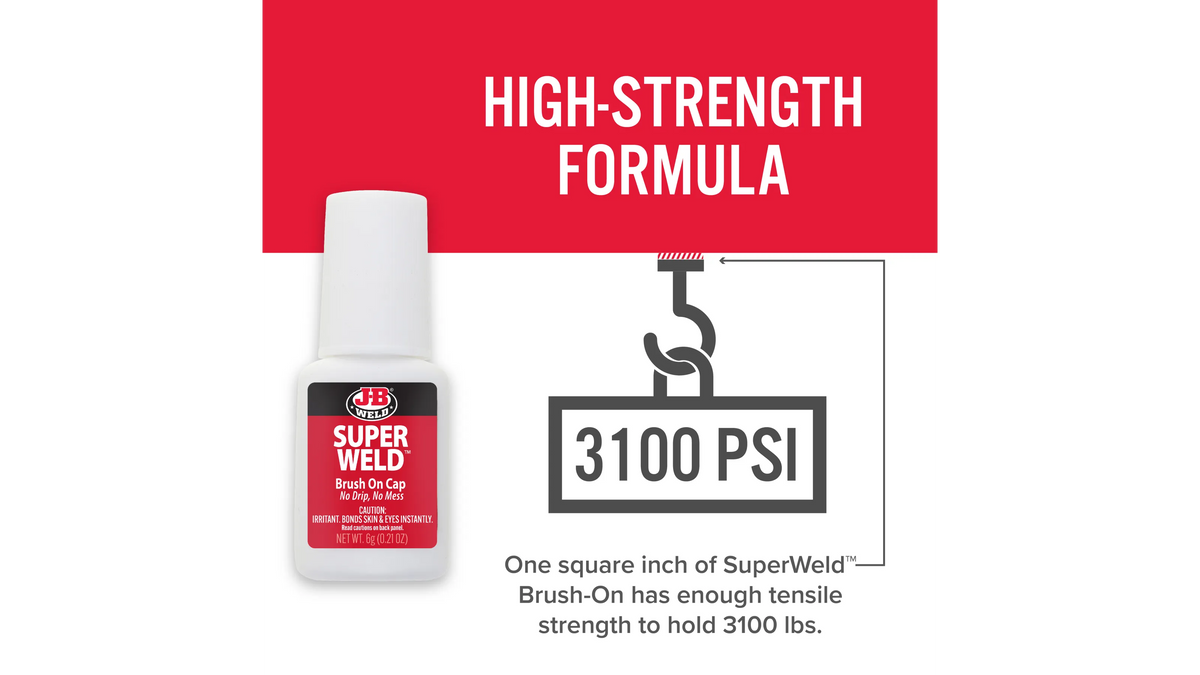 JB Weld SuperWeld Brush-On Instant Adhesive 6g JB33106