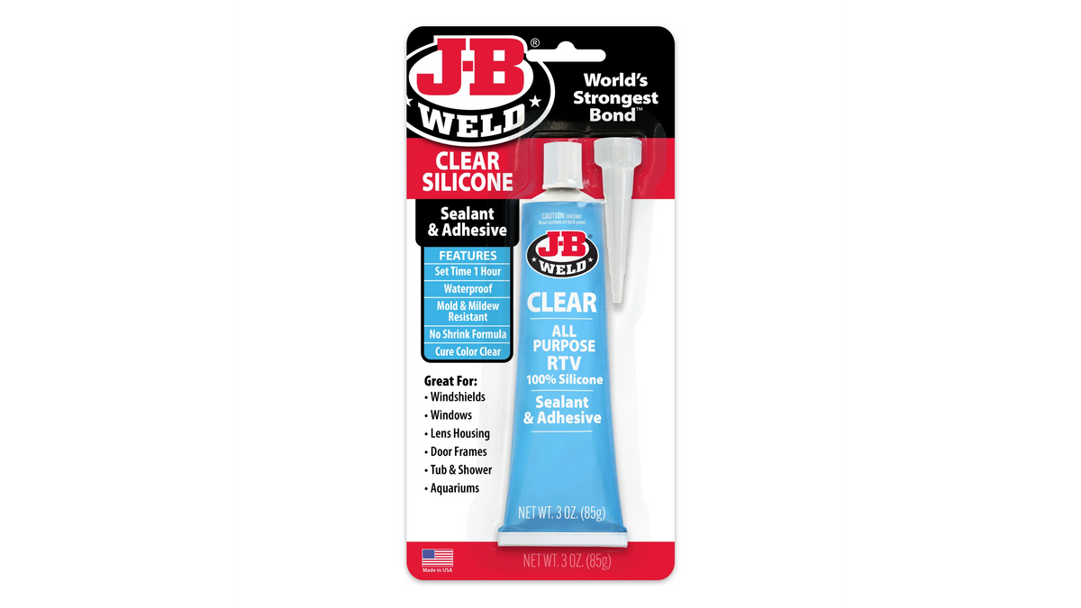 JB Weld Clear Silicone Sealant and Adhesive 85g JB31310