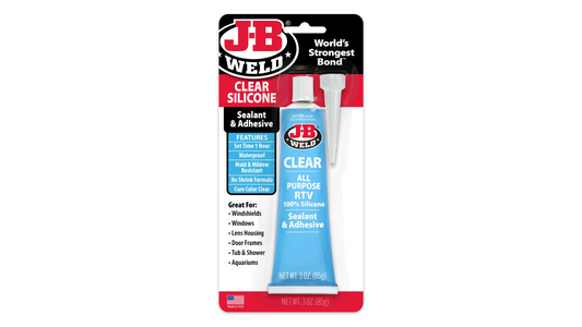 JB Weld Clear Silicone Sealant and Adhesive 85g JB31310