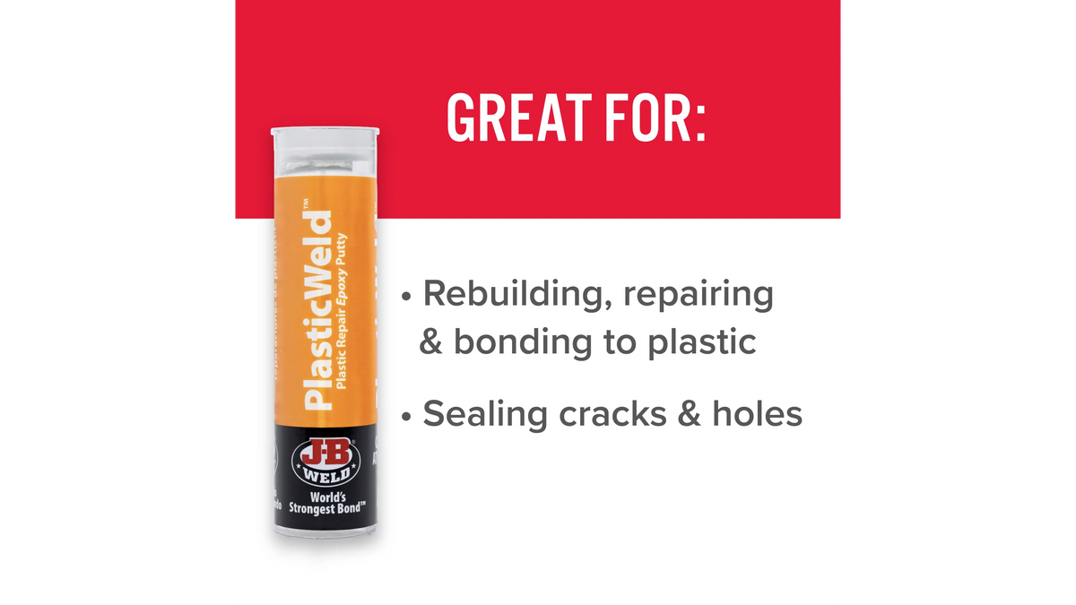 JB Weld PlastiWeld Plastic Repair Epoxy Putty 57g JB8237