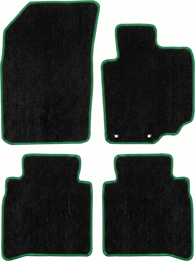Custom Carpet Floor Mats 4pcs MITSUBISHI LANCER CH CZ CY 9/2003-9/2007 w/ 9 Binding Colour