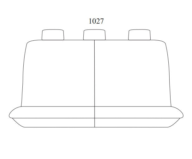 Trade Canvas Grey Rear Seat Covers For TOYOTA LANDCRUISER 200 SERIES GXL 8 SEAT 9/2007-6/2009