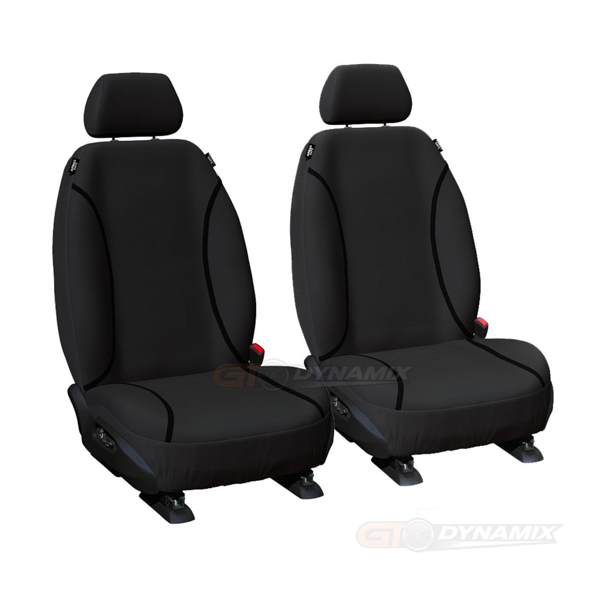 Trade Canvas Black Front Seat Covers NISSAN NAVARA D23 NP300 SERIES 5 ALL BADGES DUAL CAB 12/2020-2026