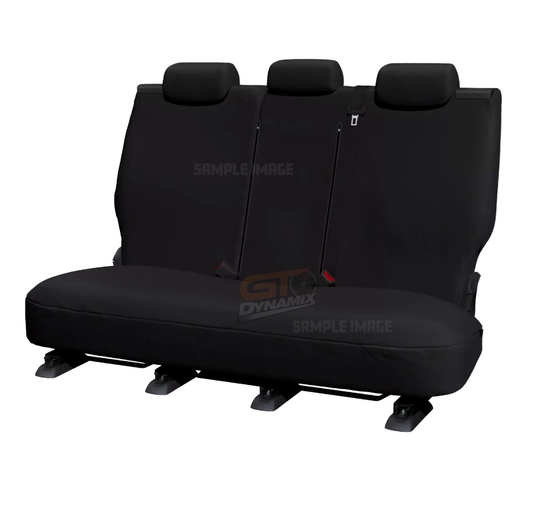 Super Tuff Canvas Black Rear Seat Covers MITSUBISHI TRITON MV ALL BADGES DUAL CAB 12/2023-2026