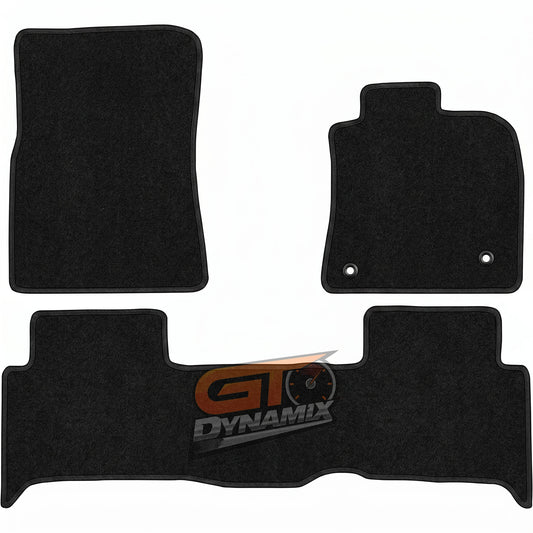 Custom Carpet Floor Mats 3pcs For TOYOTA LANDCRUISER 200 SERIES UZ UJR VDJ VDJR 11/2007-2012 w/ 9 Binding Colour