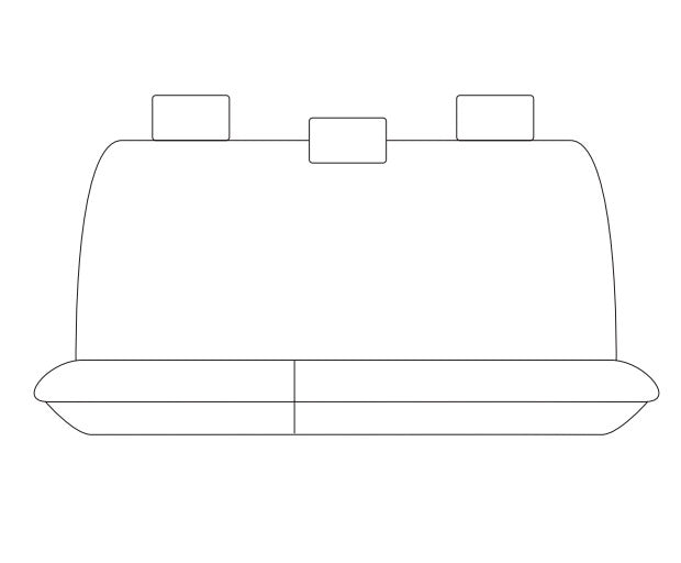 Trade Canvas Grey Rear Seat Covers VOLKSWAGEN AMAROK 2H ULTIMATE W580S DUAL CAB 2/2011-6/2022