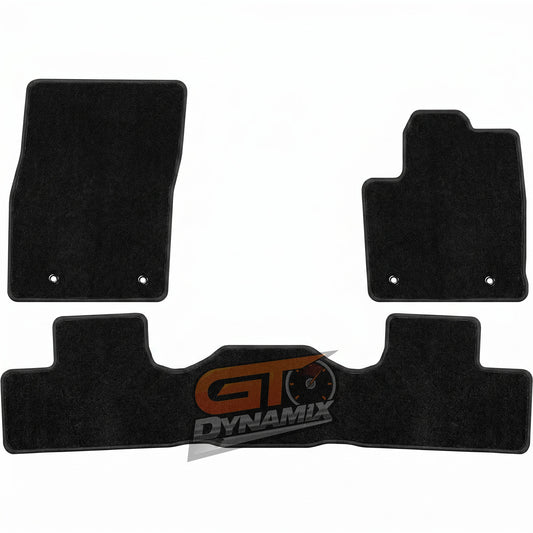 Custom Carpet Floor Mats 3pcs For TOYOTA LANDCRUISER 300 SERIES 10/2021-2026 w/ 9 Binding Colour