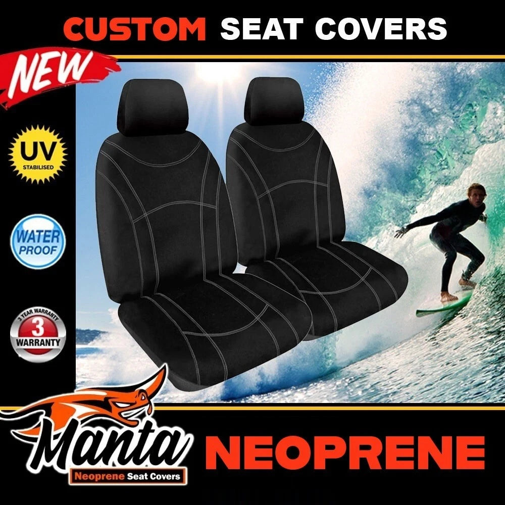 Manta Neoprene Front Seat Covers For FORD RANGER PY XL XLS XLT 6/2022-2026