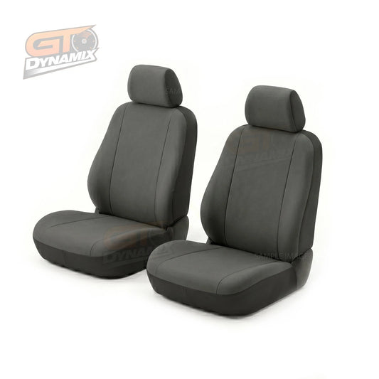 TUFF Canvas Front Seat Covers For TOYOTA HIACE VAN LWB SLWB GDH300R 2/2019-2026 Charcoal