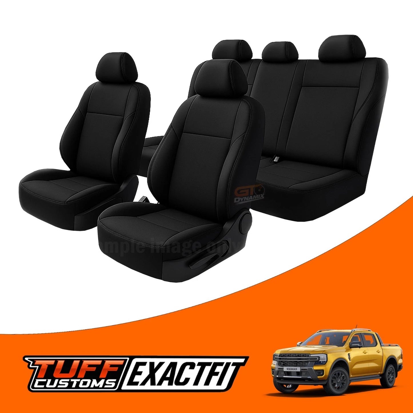 TUFF Customs EXACTFIT Neoprene Seat Covers FORD RANGER NEXT GEN XLT SPORT 2022-2026