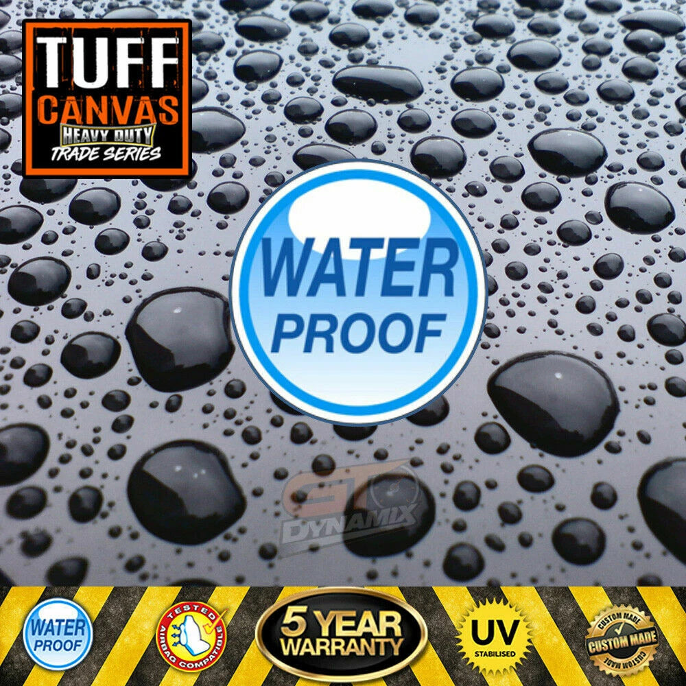 TUFF HD TRADE Canvas Seat Covers 2 Rows Isuzu DMAX TF LS-U X-Terrain 2020-2026 Charcoal