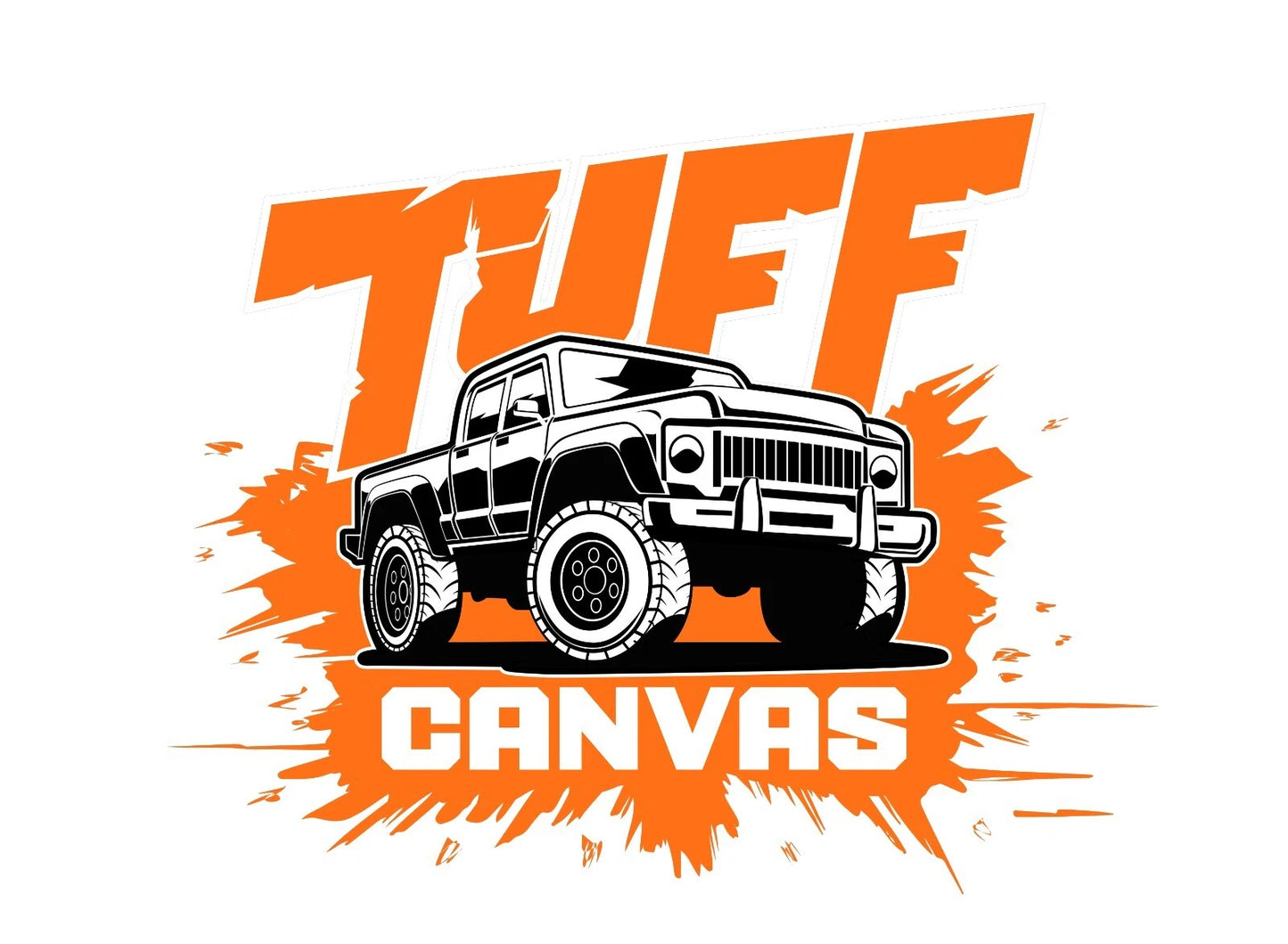 TUFF CANVAS S2 BLACK Seat Covers 2 Rows for Toyota Hilux Rugged Dual Cab 2015-8/2025