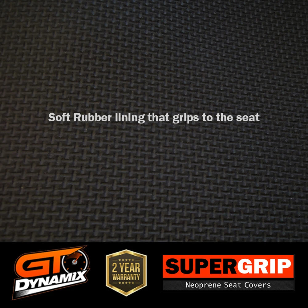 SuperGrip Neoprene Seat Covers Isuzu D-MAX Dual Cab SX LS LS-M LS-U 6/2012-6/2020