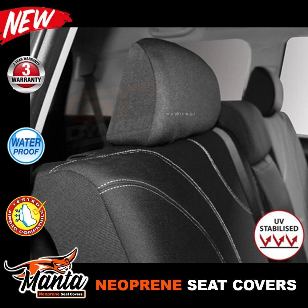 Manta Neoprene w/ Black Stitch 2 Rows Seat Covers HYUNDAI TUCSON TL TLE ACTIVE-X 7/2015-2/2021