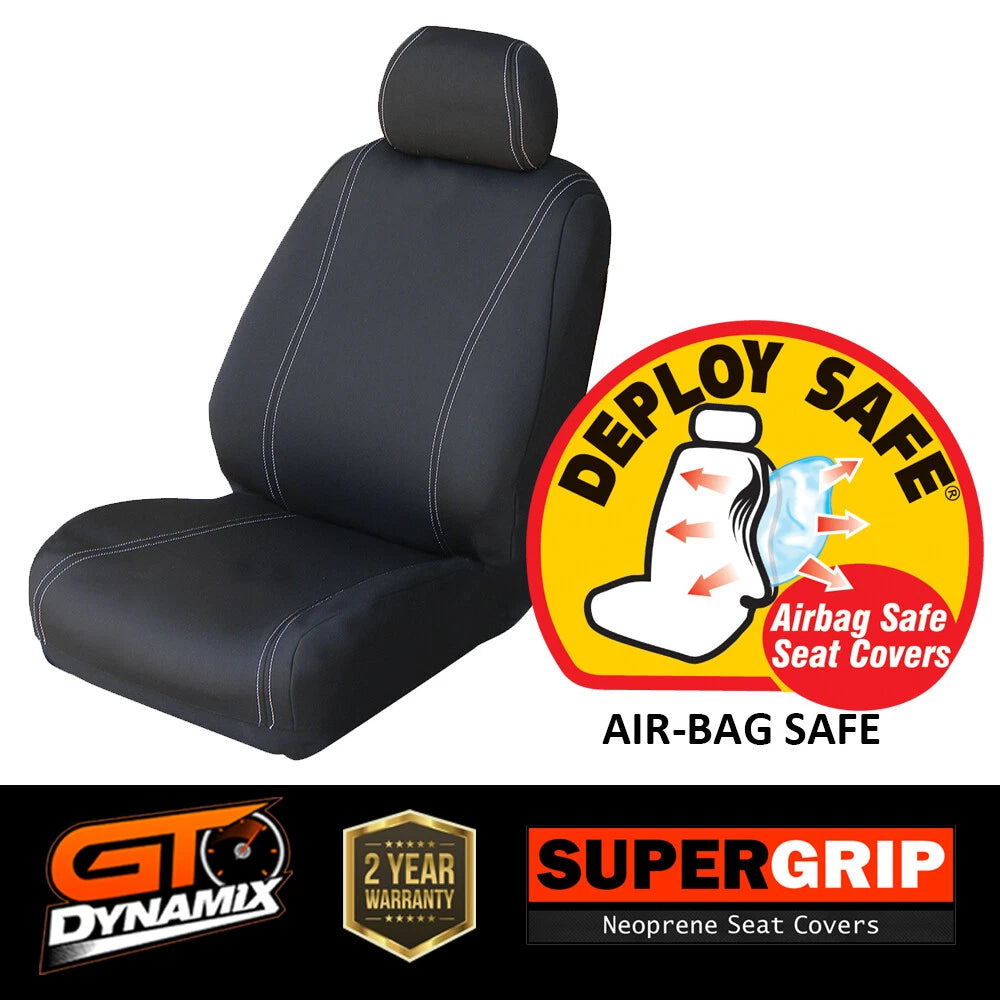 SuperGrip Neoprene Seat Covers Isuzu D-MAX Dual Cab SX LS LS-M LS-U 6/2012-6/2020