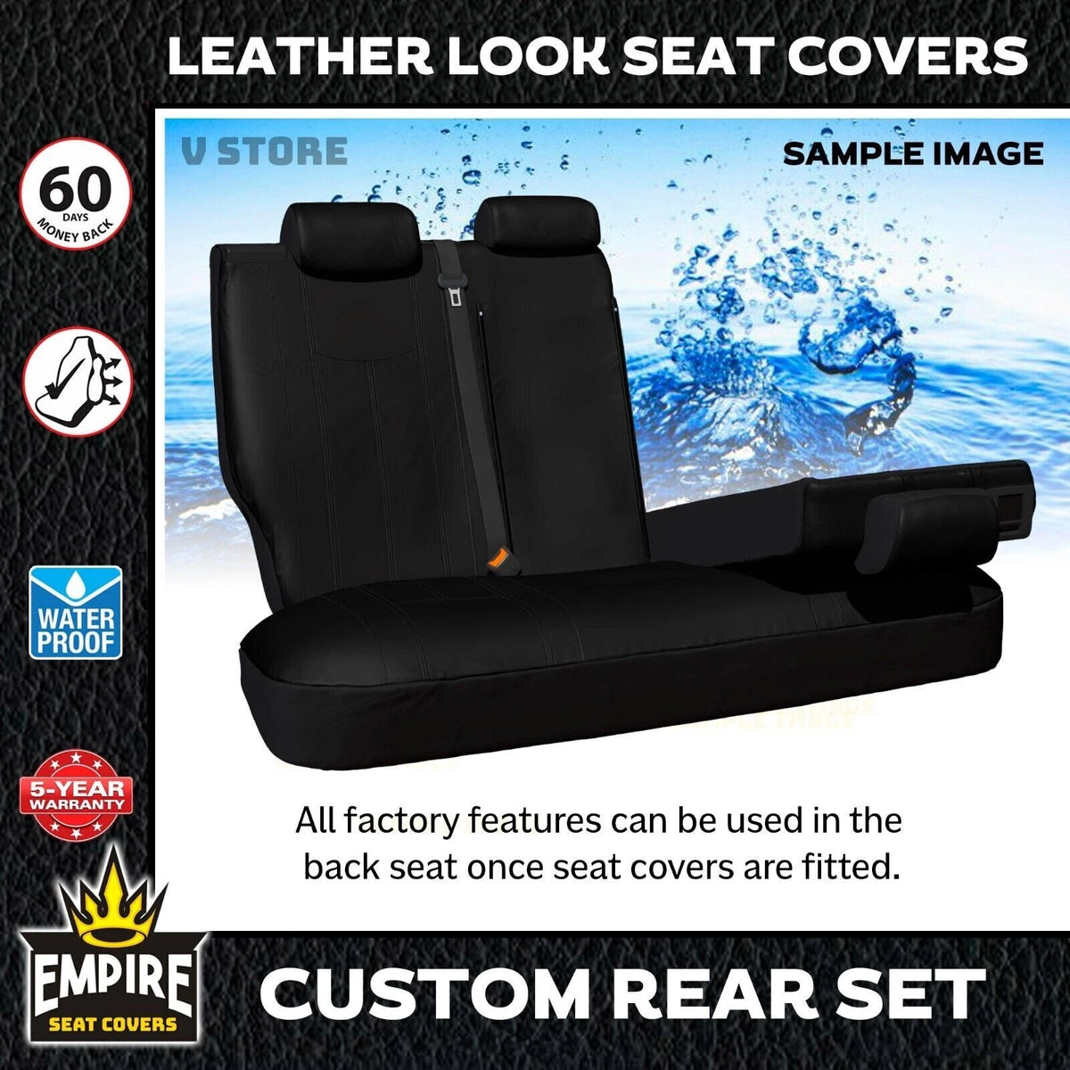 Leather Look 2 Rows Seat Covers MAZDA CX-5 KF TOURING GT MAXX SPORT AKERA 3/2017-11/2023