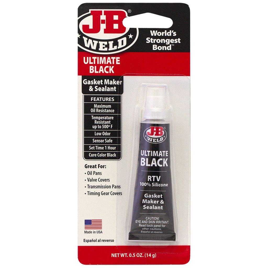 JB Weld Ultimate Black Silicone Gasket Maker and Sealant 14g JB32509