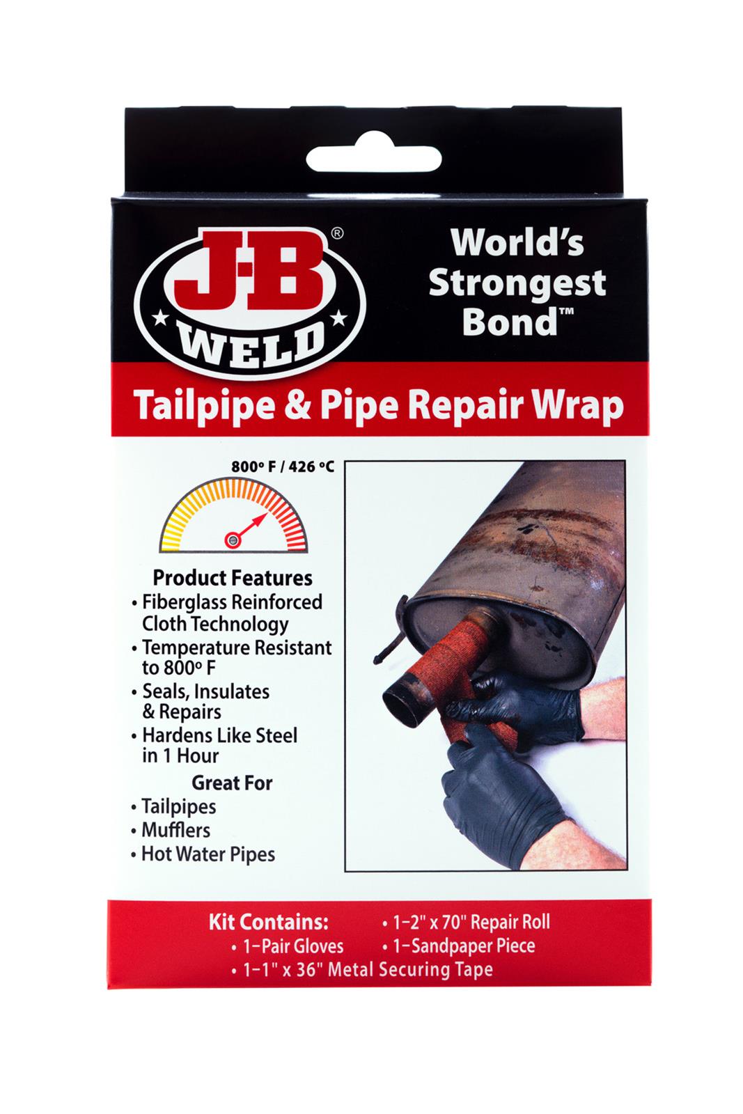 JB Weld Exhaust Tail Pipe and Pipe Repair Wrap JB38503