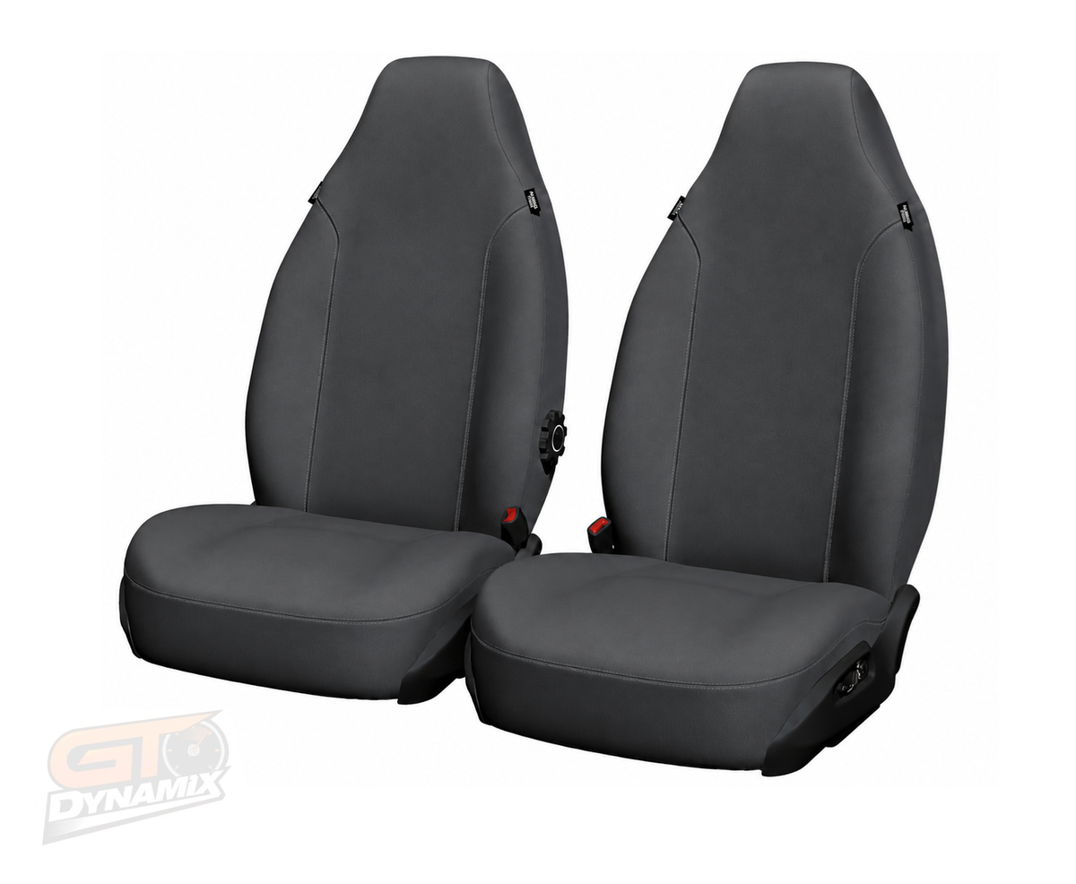 Super Tuff Canvas Charcoal Front Seat Covers For TOYOTA HILUX WORKMATE SR SINGLE CAB BUCKET SEATS 10/2015-2026