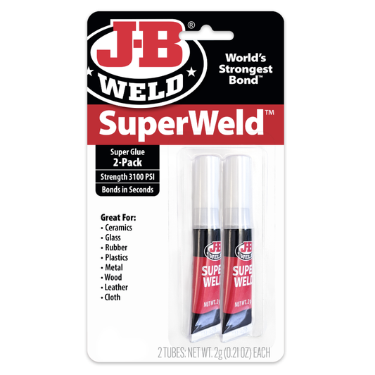 JB Weld SuperWeld Instant Adhesive 2 Pack 4g JB33102